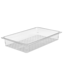 Cambro Polycarbonate 76mm Deep 1/1 Clear GN Colander Pan