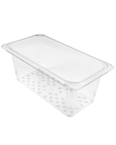 Cambro Polycarbonate 127mm Deep 1/3 Clear GN Colander Pan