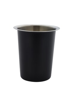 Stainless Steel Black Cutlery Cylinder 115 x 120mm