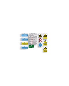 Cleaning Chemical Storage/Use Safety Sign Pack (12 notices).