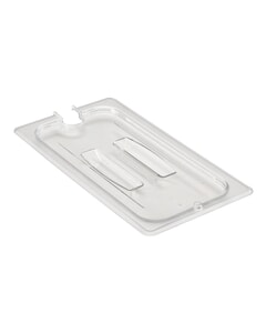 Cambro Polycarbonate Clear 1/3 GN Notched Cover w/Handle