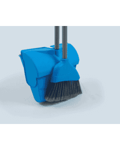 Long Handled Dustpan and Brush PP Blue