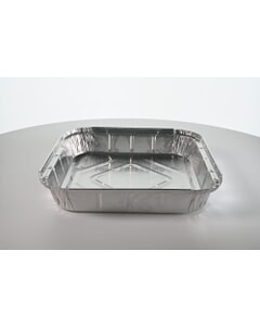 Square Shallow Foil Tray  230 x 230 x 38mm