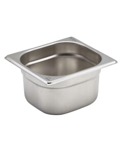 S/St Gastronorm Pan 1/6 100mm Deep - 76 x 162mm