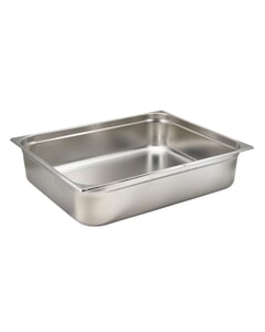 S/St Gastronorm Pan 2/1 150mm Deep - 650 x 530mm