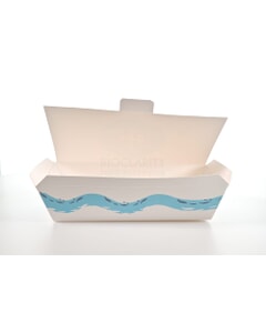 Tasty Fish & Chip Tray Large Closed White