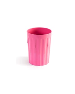 Fluted Tumbler Polycarbonate 9oz 250ml Pink
