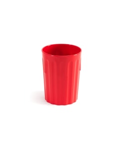 Fluted Tumbler Polycarbonate Red 9oz 250ml