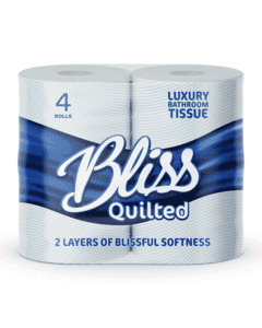 2 ply Double Quilted Toilet Roll White 105 x 110mm 210 Sheets