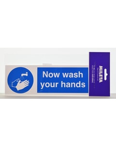 Now Wash Your Hands Sign 80 x 230mm