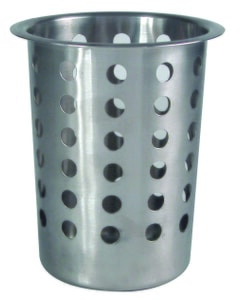 Stainless Steel Perforated Cutlery Cylinder 115 x 130mm