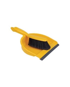 Soft Bristle Dustpan & Brush Set PP Yellow