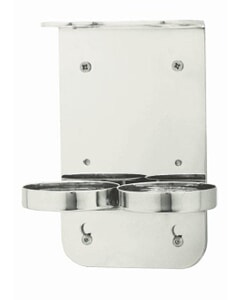 Double Bracket For Pump Bottle Stainless Steel 16.5x13x7cm