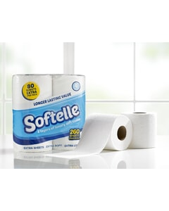 2 Ply Softelle Toilet Tissue White 112 x 120mm 260 Sheets