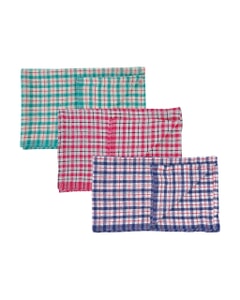 Coloured Check Tea Towels - 430 x 680mm