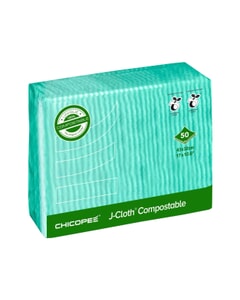 Chicopee J Cloth Plus Biodegradable Green 430 x 320mm