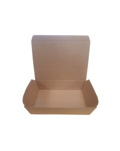 Small Kraft Food Box 150 x 130 x 45mm 