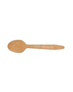 Waxed Wooden Disposable Dessert Spoon 155mm