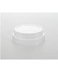 Vegware PLA Clear Cold Cup Lid With No Hole 5-9oz 76 Series