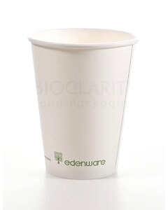 Single Wall Hot Cup PLA Lined White 12oz