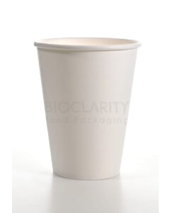 Single Wall Hot Cup PE Lined White 12oz